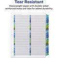 Avery R) Double Column Dividers, 32 Tabs, Ready Index (11322), White, 32 / Set, AVE11322