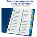 Avery R) Double Column Dividers, 32 Tabs, Ready Index (11322), White, 32 / Set, AVE11322