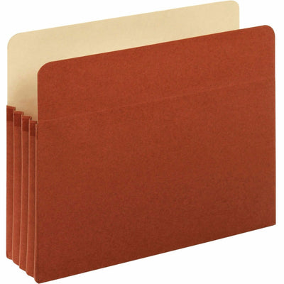 TOPS Pendaflex Letter Recycled File Pocket, Brown, 8 1/2" Width x 11" Length, 5 / Pack, PFX51524E5