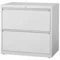Lorell Fortress Series Lateral File, Light Gray, LLR60448
