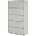 Lorell Fortress Series Lateral File w/Roll-out Posting Shelf, Light Gray, LLR60442
