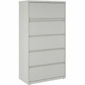 Lorell Fortress Series Lateral File w/Roll-out Posting Shelf, Light Gray, LLR60442