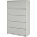 Lorell Fortress Series Lateral File w/Roll-out Posting Shelf, Light Gray, LLR60433