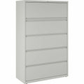 Lorell Fortress Series Lateral File w/Roll-out Posting Shelf, Light Gray, LLR60433