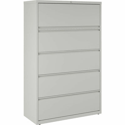 Lorell Fortress Series Lateral File w/Roll-out Posting Shelf, Light Gray, LLR60433