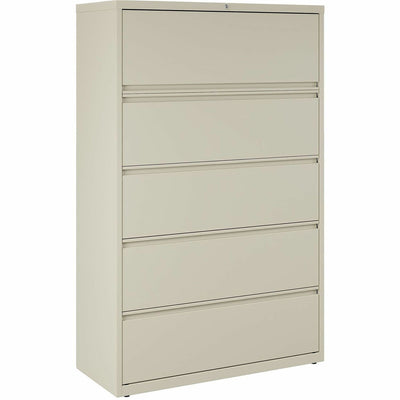 Lorell Fortress Series Lateral File w/Roll-out Posting Shelf, Putty, LLR60432