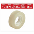Universal Invisible Tape, 1" Core, 0.75" x 36 yds, Clear, 1 Roll, UNV83436