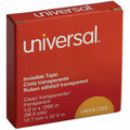 Universal Invisible Tape, 1" Core, 0.5" x 36 yds, Clear, 1 Roll, UNV81236