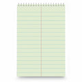 Universal Steno Pads, Pitman Rule, Red Cover, 60 Green-Tint 6 x 9 Sheets, UNV76610
