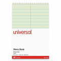 Universal Steno Pads, Pitman Rule, Red Cover, 60 Green-Tint 6 x 9 Sheets, UNV76610