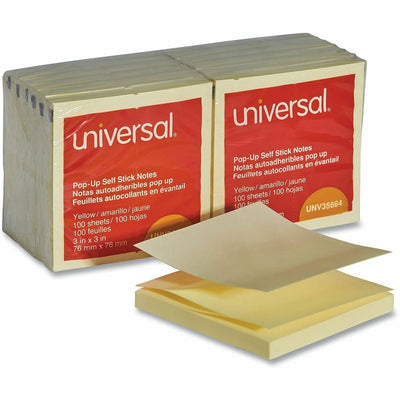 Universal Note Pad, Yellow, 12 / Pack, UNV35664