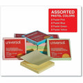 Universal Note Pad, Pastel Assorted, 12 / Pack, UNV35619