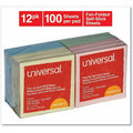 Universal Note Pad, Pastel Assorted, 12 / Pack, UNV35619
