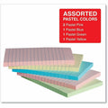 Universal Note Pad, Assorted Pastel, 5 / Pack, UNV35616