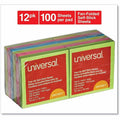 Universal Note Pad, Neon Assorted, 12 / Pack, UNV35617