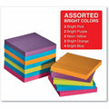 Universal Note Pad, Assorted Bright, 12 / Pack, UNV35610
