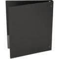 Universal Economy Non-View Round Ring Binder, 3 Rings, 1" Capacity, 11 x 8.5, Black, UNV31401
