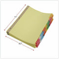 Universal Index Divider, Buff, 24 Set, UNV20890