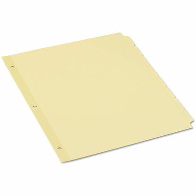 Universal Self-Tab Index Dividers, 8-Tab, 11 x 8.5, Buff, 24 Sets, UNV20846