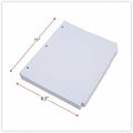 Universal Self-Tab Index Dividers, 8-Tab, 11 x 8.5, White, 24 Sets, UNV20845