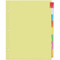 Universal Insertable Tab Index, 8-Tab, 11 x 8.5, Buff, Assorted Tabs, 24 Sets, UNV20840