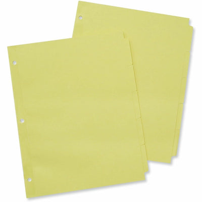 Universal Self-Tab Index Dividers, 5-Tab, 11 x 8.5, Buff, 36 Sets, UNV20836