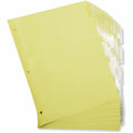 Universal Insertable Tab Index, 5-Tab, 11 x 8.5, Buff, Clear Tabs, 24 Sets, UNV20831