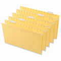 Universal 1/5 Tab Cut Legal Hanging Folder, Yellow, 25 / Box, UNV14219