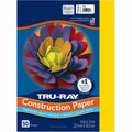 Dixon Ticonderoga Tru-Ray Heavyweight Construction Paper, Yellow, 1 Pack, PAC103004