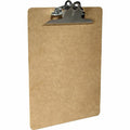 Saunders Brown Hardboard Clipboards, 8 1/2" Width x 11" Length, SAU05612