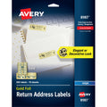 Avery Foil Mailing Labels, Gold, 5 / Carton, AVE08987