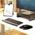 Fellowes Crystals Gel Mousepad Wrist Support Black, FEL9112101