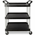 Rubbermaid Commercial Economy Cart, Black, RCP342488BK