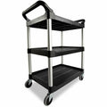Rubbermaid Commercial Economy Cart, Black, RCP342488BK