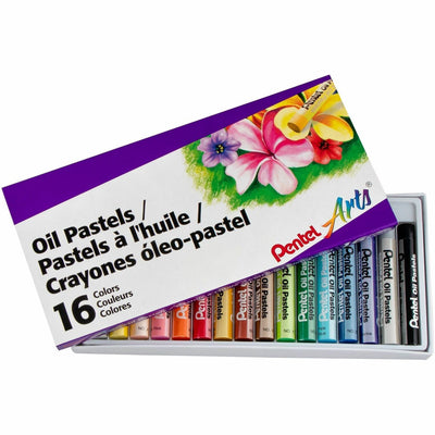 Pentel Arts Oil Pastels, Assorted, 1 Set, PENPHN16