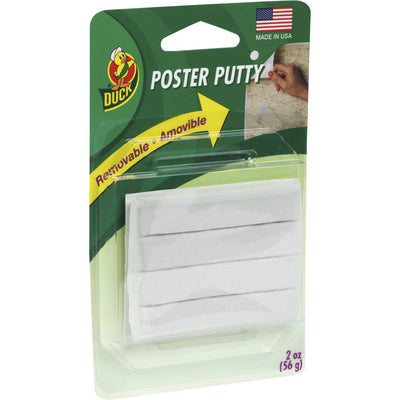 Henkel Duck Brand Poster Mounting Putty, White, 4 / Pack, DUCPTY2