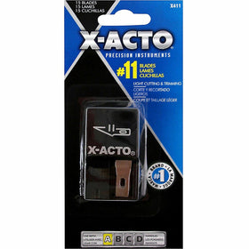 Elmer's X-ACTO No. 11 Fine Point Blades Dispenser, Black, 15 / Pack, EPIX411