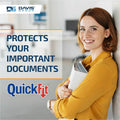 Davis Group of QuickFit View Binder, 3-Ring Binder, Angle D Ring, 1 Inch, White, 8 1/2" Width x 11" Length, STW870100