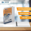 Davis Group of QuickFit View Binder, 3-Ring Binder, Angle D Ring, 1 Inch, White, 8 1/2" Width x 11" Length, STW870100