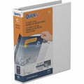 Davis Group of QuickFit View Binder, 3-Ring Binder, Angle D Ring, 1.5 Inch, White, 8 1/2" Width x 11" Length, STW870200