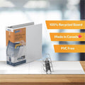 Davis Group of QuickFit View Binder, 3-Ring Binder, Angle D Ring, 3 Inch, White, 8 1/2" Width x 11" Length, STW870500