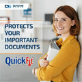 Davis Group of QuickFit View Binder, 3-Ring Binder, Angle D Ring, 3 Inch, White, 8 1/2" Width x 11" Length, STW870500