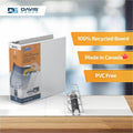 Davis Group of QuickFit View Binder, 3-Ring Binder, Angle D Ring, 3 Inch, White, 8 1/2" Width x 11" Length, STW870500