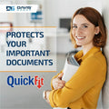 Davis Group of QuickFit View Binder, 3-Ring Binder, Angle D Ring, 5/8 Inch, White, 8 1/2" Width x 11" Length, STW87A000