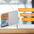 Davis Group of QuickFit Heavy-Duty Landscape 3-Ring Binder, D-Ring, View Binder, 1 Inch, White, 11" Width x 17" Length, STW94010
