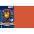 Dixon Ticonderoga Tru-Ray Heavyweight Construction Paper, Orange, 1 Pack, PAC103034