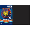 Dixon Ticonderoga Tru-Ray Heavyweight Construction Paper, Black, 1 Pack, PAC103061
