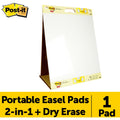3M Post-it Super Sticky Tabletop Easel Pad with Dry Erase Surface, 20" x 23", 1 Pad, MMM563DE