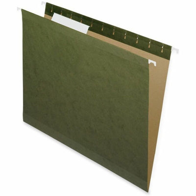 Nature Saver 1/3 Tab Cut Letter Recycled Hanging Folder, Standard Green, 8 1/2" Width x 11" Length, 25 / Box, NAT08651