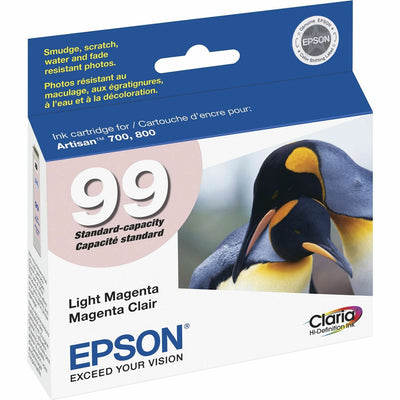Epson Claria No. 99 Original Inkjet Ink Cartridge - Light Magenta -, EPST099620-S